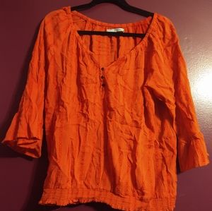Maurice's XXL Orange Boho Shirt